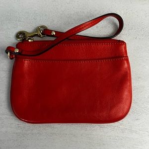 Coach wristlet orange